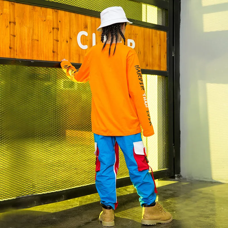 Детская футболка с длинными рукавами для джазовых бальных танцев одежда девочек