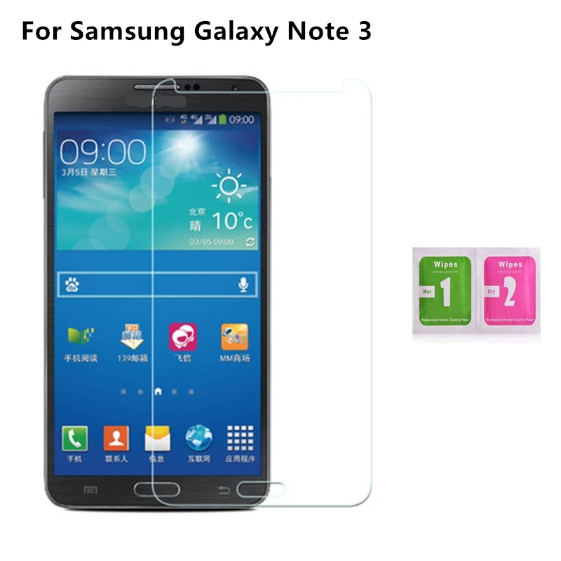 Гарантия качества закаленное стекло для Samsung Galaxy Note 3 III N9000 N9005 Противоударная