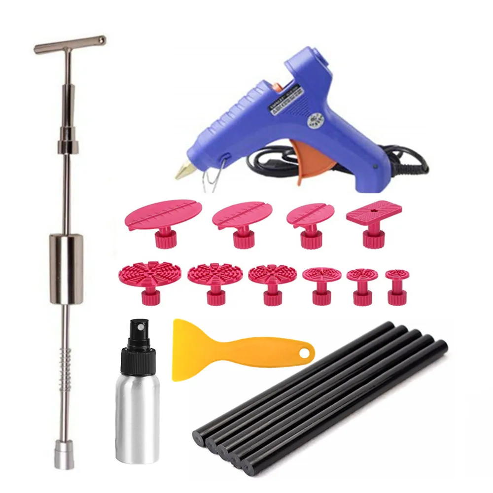 vender Kit Extrator Dent, Removedor De Ferramentas Para O Corpo Do Carro Kit De Reparo Pistola Cola Slide Martelo Cola Vara Para Carro Auto Corpo Removedor De Danos Causados Por Granizo