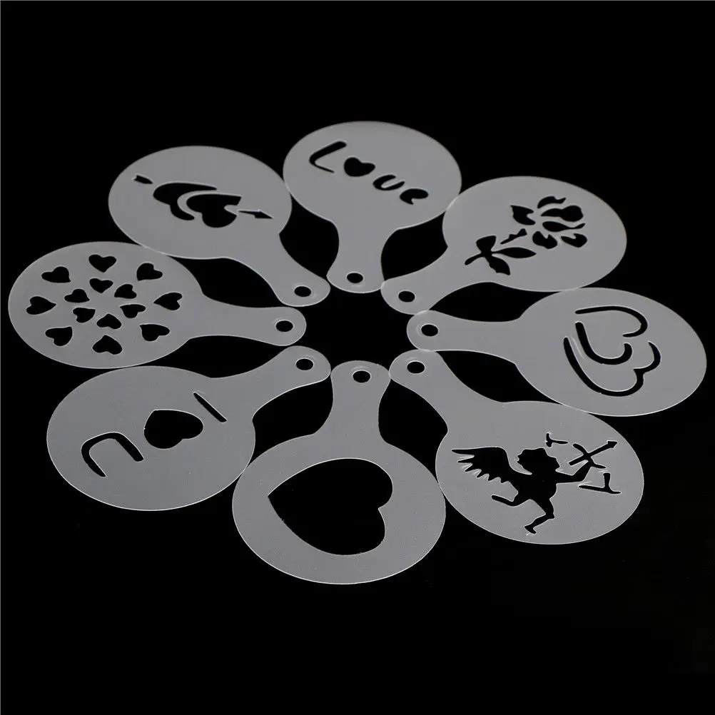 8 шт./компл. трафареты для торта|cookie decorating|cake stencilcoffee mold |
