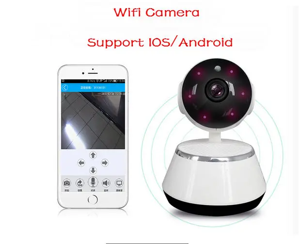 Yobang Security Smart CCTV Беспроводная IP камера 720P HD App контроль 180 градусов