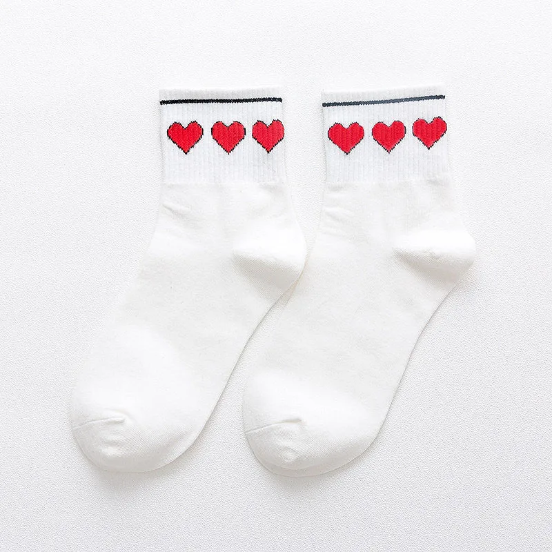 Модные удобные хлопковые носки 1 пара мягкие эластичные женские для девочек с