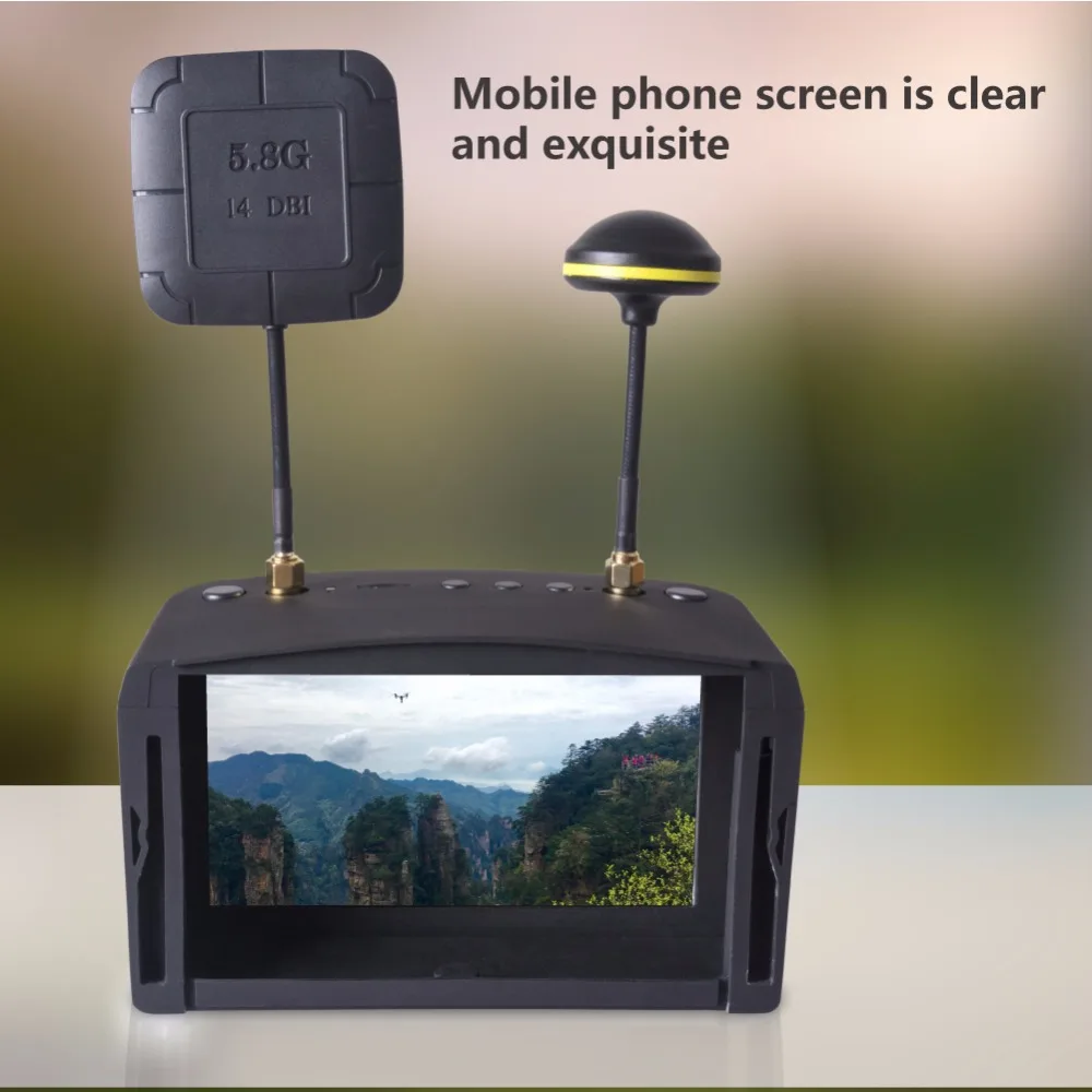 40 каналов 5 дюймов ЖК дисплей 8G FPV очки встроенный модуль приемника батарей
