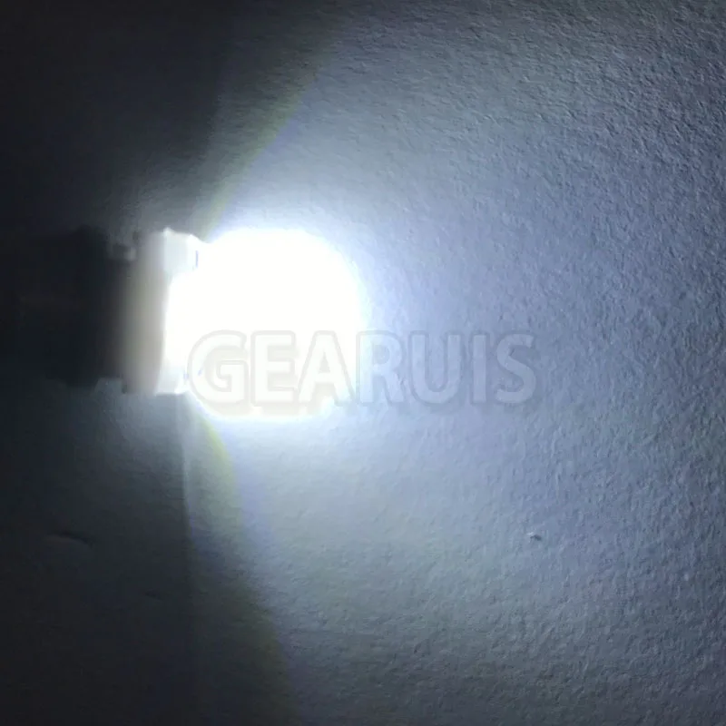 100 шт. T10 ceramics 3 SMD 2835 LED 20MA римская Колонка прозрачный объектив W5W 194 501 Стандартный