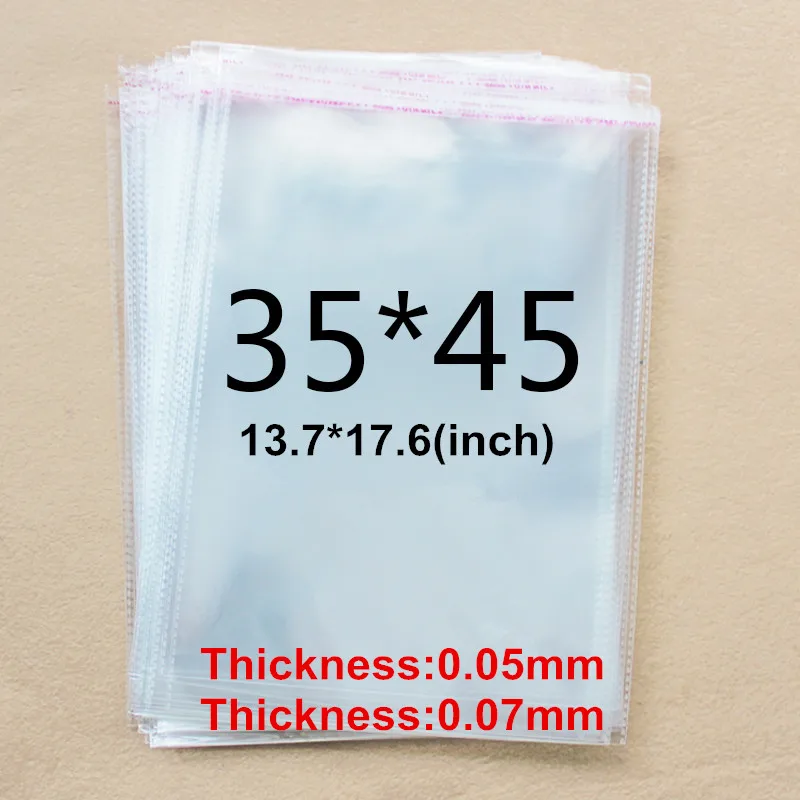 

100pcs 35 x 45 cm Clear Self Adhesive Seal Big Plastic OPP Bags