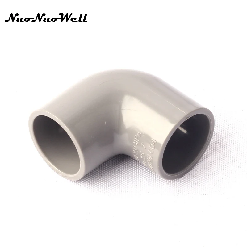 

4pcs NuoNuoWell PVC 25mm Hose 90 Degree Equal Elbow Connector for Garden Micro Drip Irrigation Watering System Pipe Parts