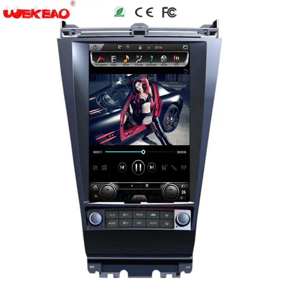 Wekeao 10 4 дюймов вертикальный Экран Тесла Стиль Мультимедиа Радио для Honda Accord 7 Android 6