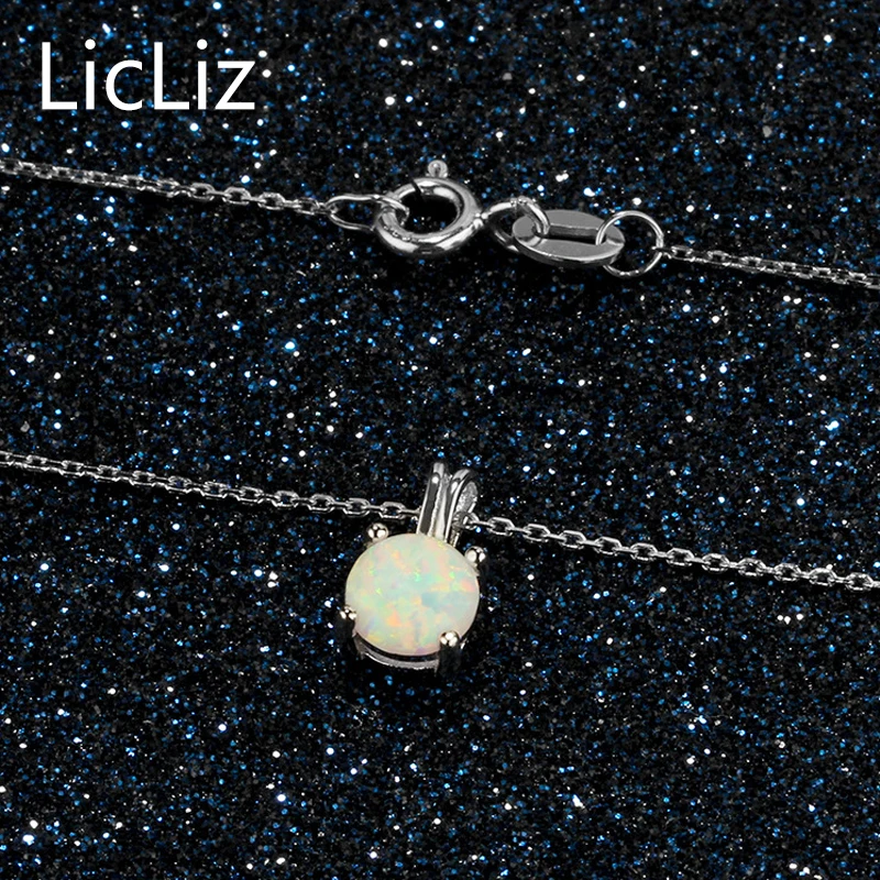 Женское ожерелье из серебра 925 пробы с опалом|necklace drop|necklaces for womenopal drop necklace |