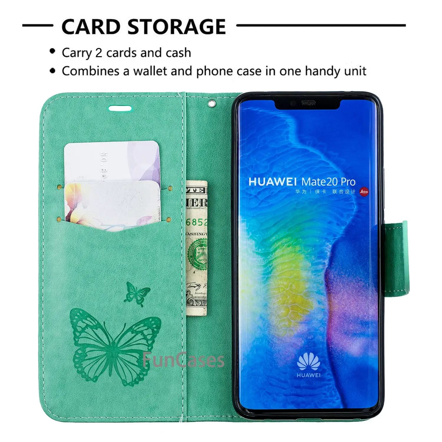 Телефон чехлы для huawei Коврики 20 Pro Чехол роскошный с магнитной застежкой Простой
