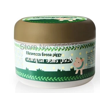 Elizavecca Elizabeth long eared bear (Elizavecca) 100g green pig skin whitening moisturizing E disposable sleep mask|whitening mask cream|whitening