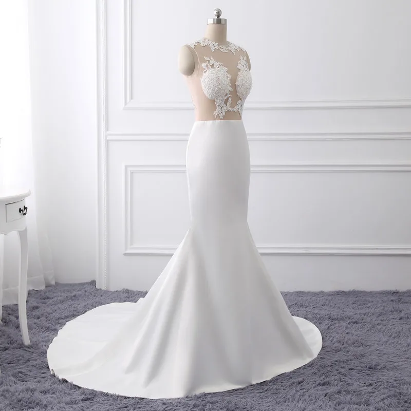 Gorgeous Mermaid Prom Dresses 2019 Hot Sale Sexy White Lace Appliques Ruffles Floor Length Evening Gown For Wedding Plus Size | Свадьбы и