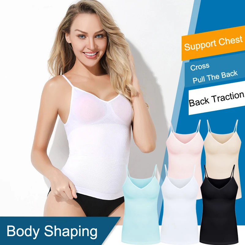 High Quality New Vest Body Shaping Slim n lift Sling Shapers Corset Top Abdomen Deep V-neck Women's Intimates | Женская одежда