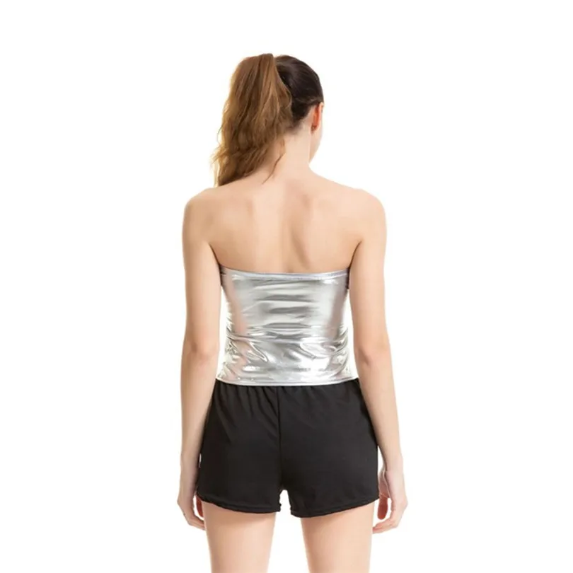 Женский укороченный топ без рукавов VISNXGI вечерние топы бретелек с открытыми