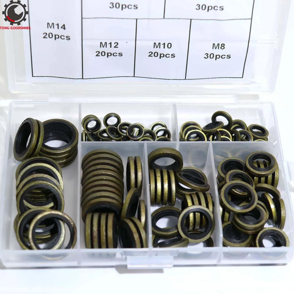 

Seal Gasket Automotive Self-Centered Bonded Hydralic Washer Rubber Metal Oil Pipe Seal Gasket NBR Metal Seal Ring