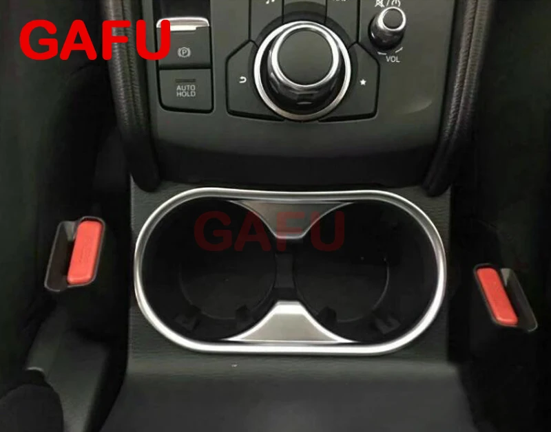 ABS хромированный держатель для стакана с водой в салон Накладка 2017 2018 MAZDA CX 5 CX5