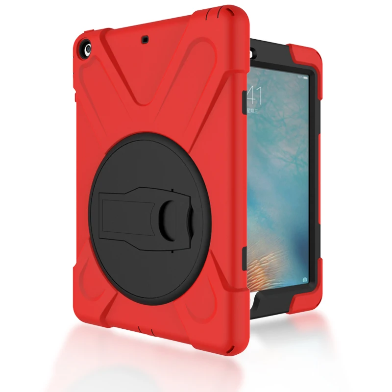 Чехол для IPad Air 1 A1474 A1475 дети Безопасный сверхмощный ударопрочный кожа брони силиконовый PC подставка чехол покрытие плечевой ремень