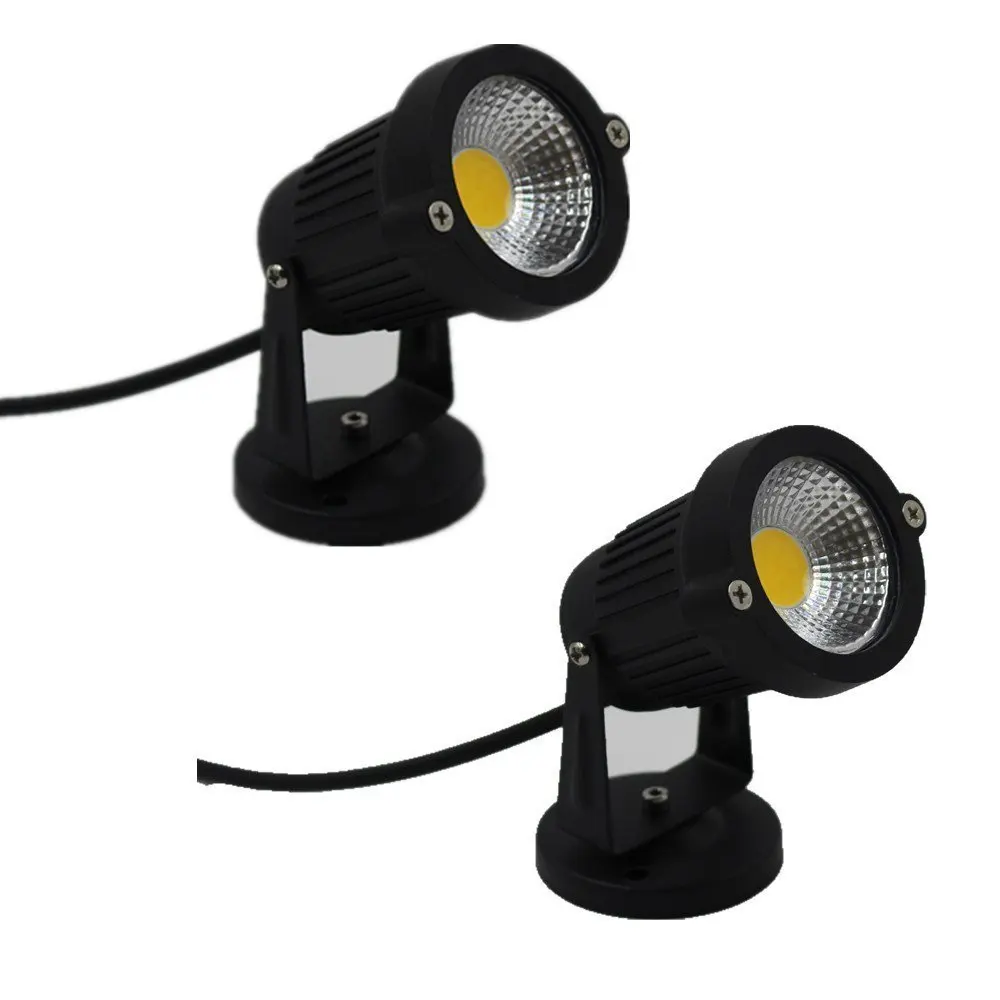10 * DHL Новый IP65 наружный садовый светодиодный светильник AC220V 110V DC/AC 12V 5W 7W COB лужайка