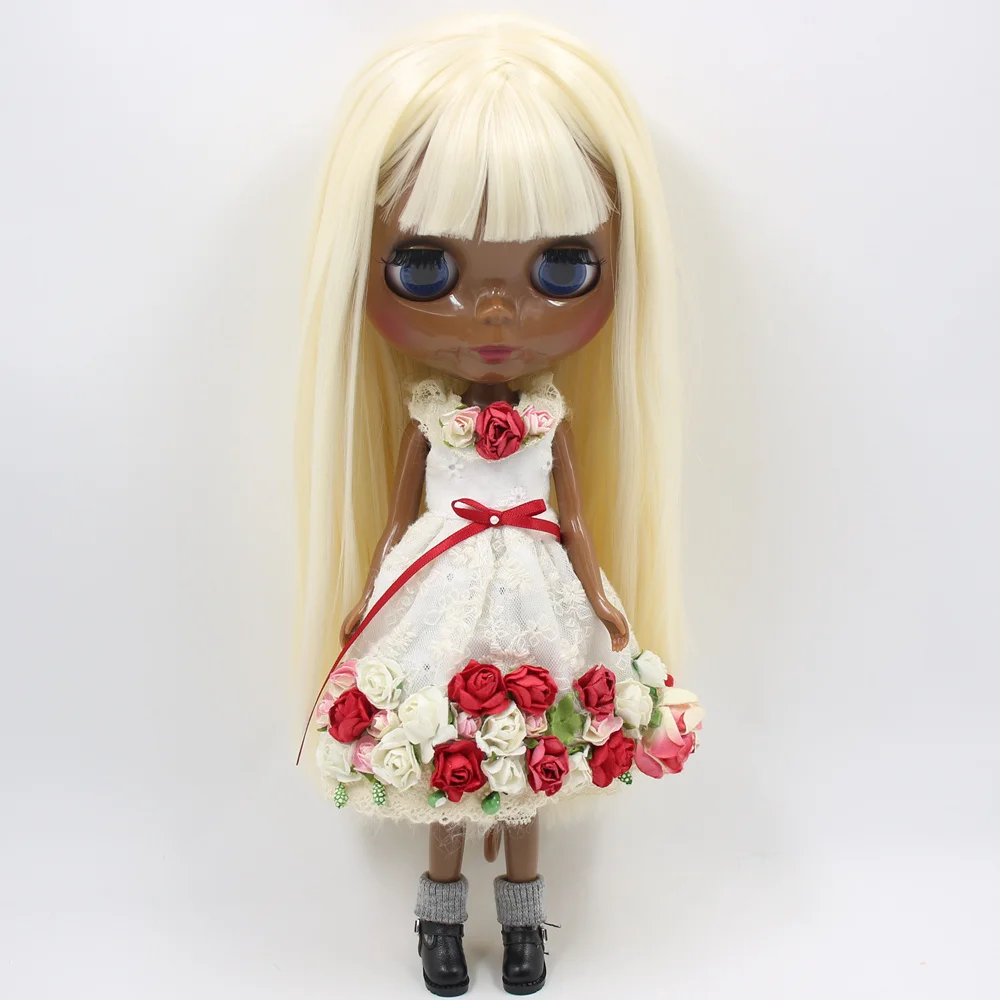 Кукла на заказ ICY DBS Blyth No.BL340 светлые волосы супер темная кожа azone S 1/6 bjd OB24 ANINME GIRL |