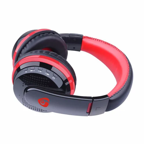 red without box TOPROAD, большие Bluetooth наушники, беспроводная головная повязка, наушники, стерео гарнитура, поддержка FM, TF карта, громкая связь для телефонов, ПК - Цвет: red without box