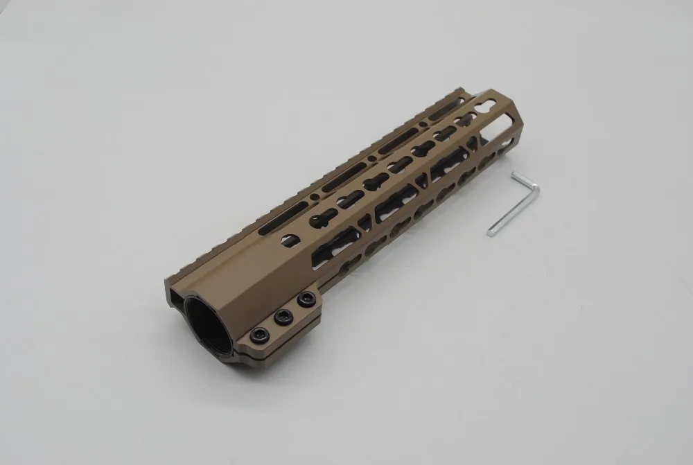 TriRock 9 ''зажим Keymod Handguard Free Float Picatinny Rail Mount System черный/коричневый/красный цвет