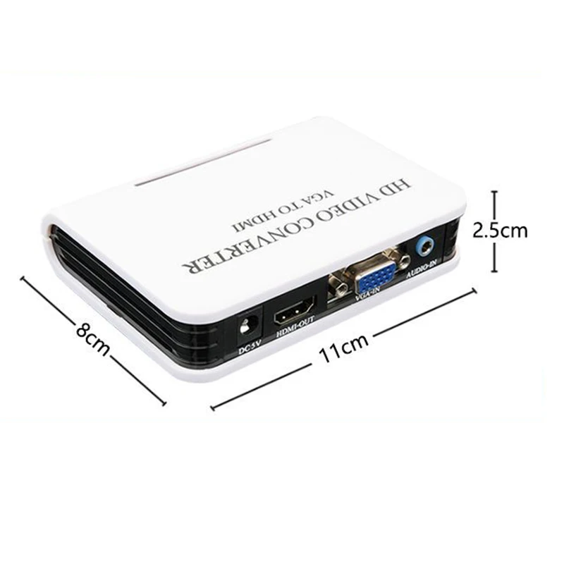 Baolyda VGA конвертер HDMI Plug and play к Выход 1080 P HD аудио ТВ AV HDTV ПК видео кабель VGA2HDMI