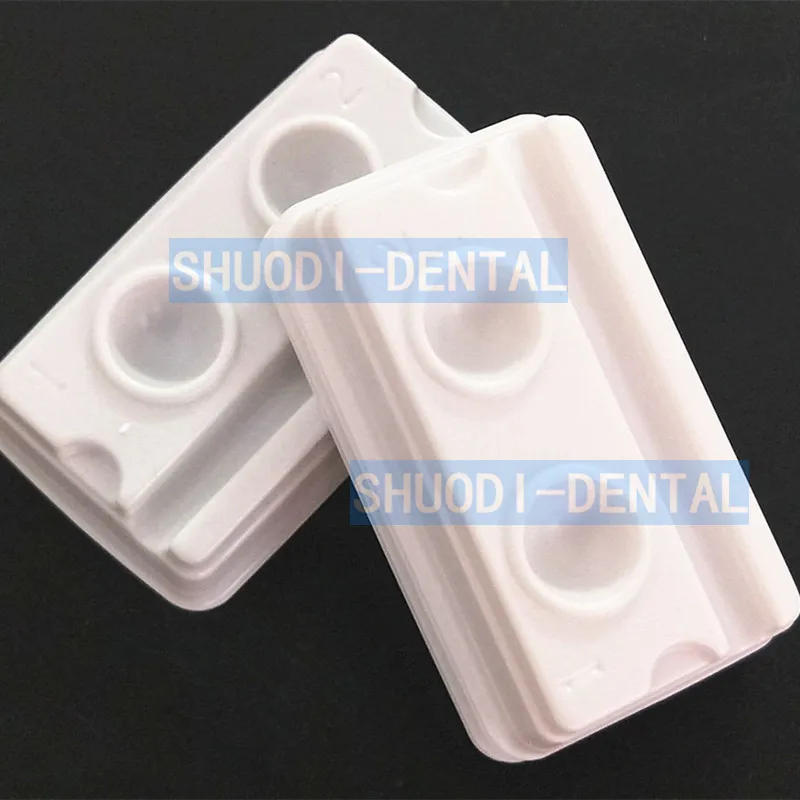 50 шт. стоматологический одноразовый Лаборатории Смешивания скважин 2/4 фарфор