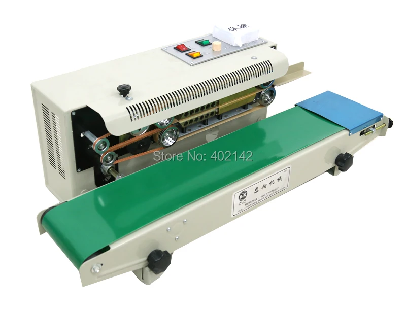 100% гарантия машина для запечатывания пластиковой пленки + печать даты ремень