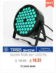 54x3 Вт LED Par DMX Light Music RGB Цвет Light Music для домашней вечеринки свадьбы стробоскопы
