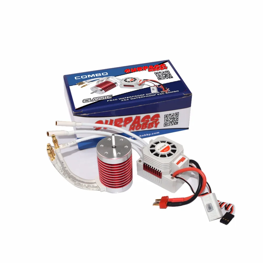 SURPASS HOBBY Platinum набор Водонепроницаемый F540 3800KV/3930KV/4370KV бесщеточный двигатель с 45A ESC