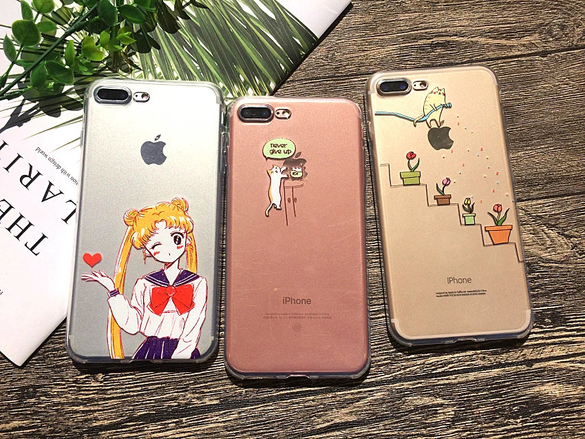 Мягкий силиконовый чехол для Apple iPhone 8, 7, 6, 6S Plus, 5, 5S, SE, XS, Max, XR, чехлы для телефона, в виде кролика, любви, редиса, падающих цветов
