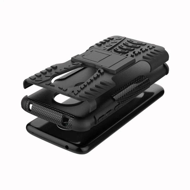 ПК + ТПУ чехол для Etui Motorola E5 противоударный смартфон задняя крышка Plus Moto Play