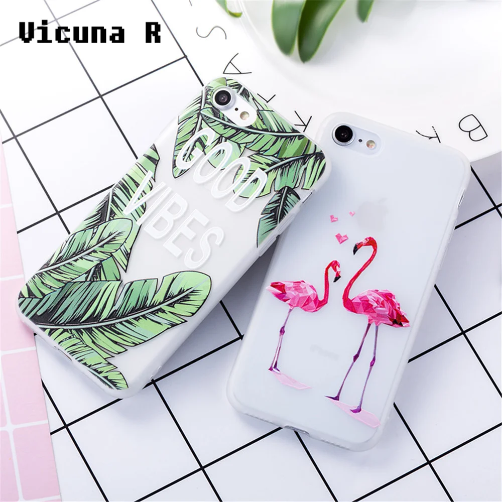 3D Relief Flower Phone Case For iPhone 6 6s Clear Floral Cases X 8 7 6S 5 5s SE Plus Soft Silicone Back Cover |