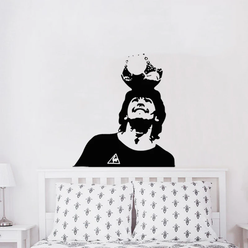 Настенная Наклейка stizzy Soccer Super Star Maradona виниловая настенная наклейка для детской комнаты плакат футболист съемный домашний декор A459