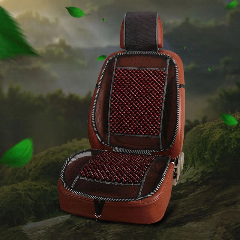 Автомобильные чехлы для сидений подушки автомобиля деревянные бусины