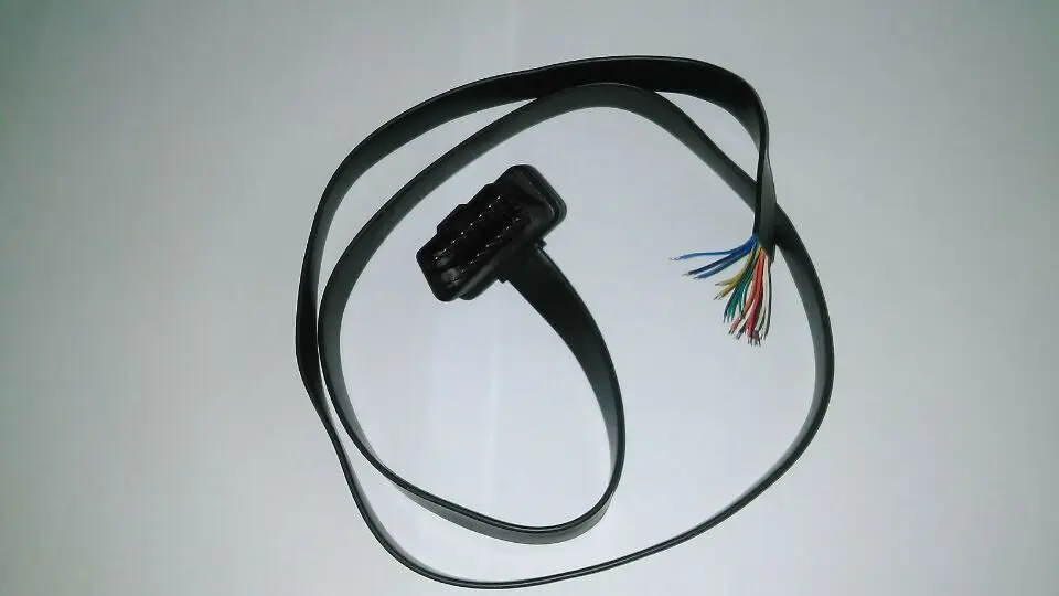Оптовые виды автомобильных разъемов OBD II OBD2 16Pin штекер разъем кабель Fly Lead 2 16 PIN