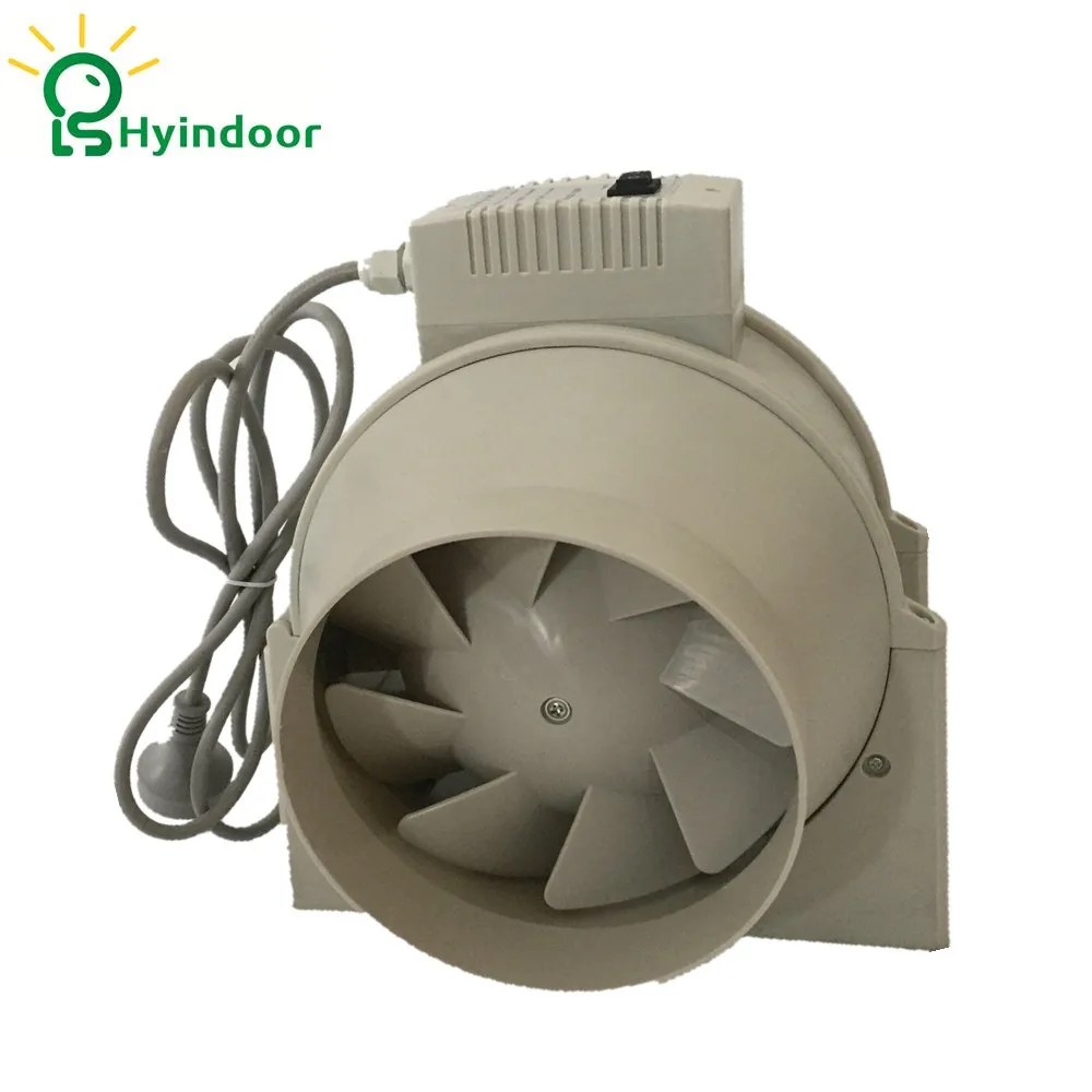 Гидропоники 6 Дюйм(ов) 23 В Две Скорости Осевой Пластиковый Воздуховод Вытяжной