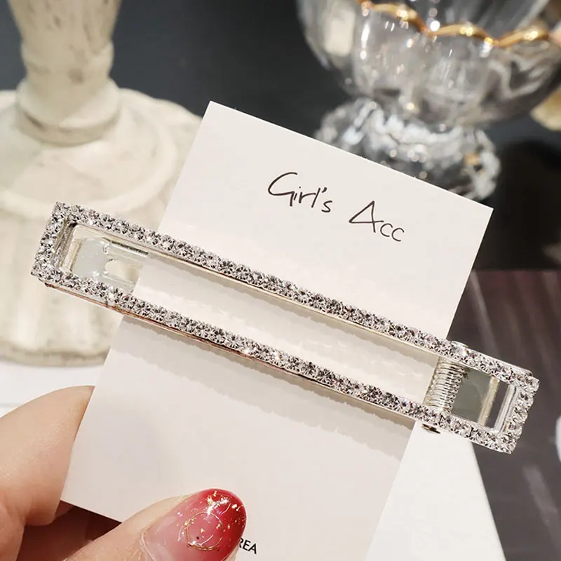 4 BlingBling металлические стразы аксессуары для волос для женщин геометрический золотистый заколки для волос для девочек жемчужные Заколки Для Волос - Цвет: 4