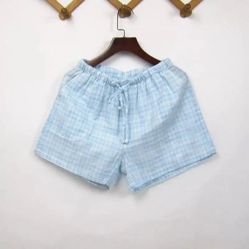 Woman 003 Various Summer Plaid Short Sleep Bottoms Women Men Sleepwear Pants Soft Home Shorts Couple Casual Pajamas Pants Beach Trousers - Цвет: Woman 003