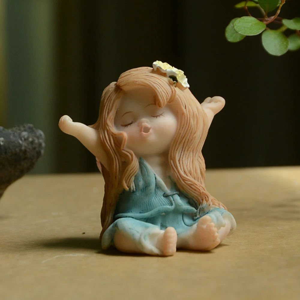 Everyday Collection cute baby Figurine Fairy Garden Decoration Angel miniature home Ornament girl Festival gifts