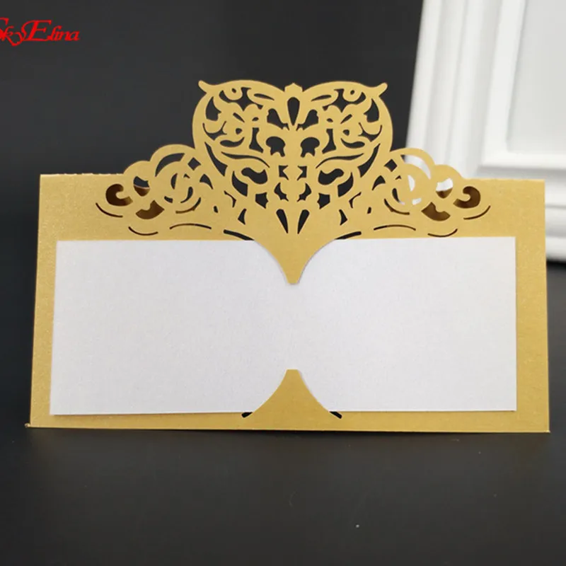 10 шт. лазерная резка свадебные настольные карты бумажные виноградные сидения для