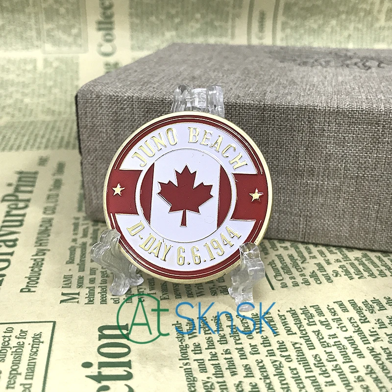 Оптовая продажа хорошее качество Канада памятные монеты WW2 D Day Juno пляжные