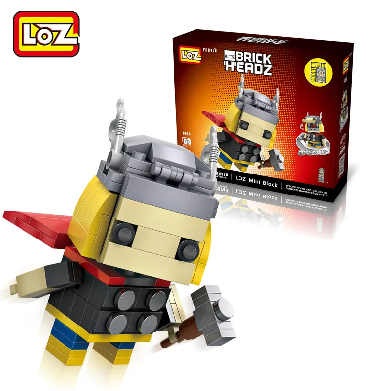 Mini Bloc Super Heros Hero Bircks Blocs de Construction Mjolnir Marteau Kit Mignon Robot Poupee Cadeau pour les Enfants|blocs construction|super