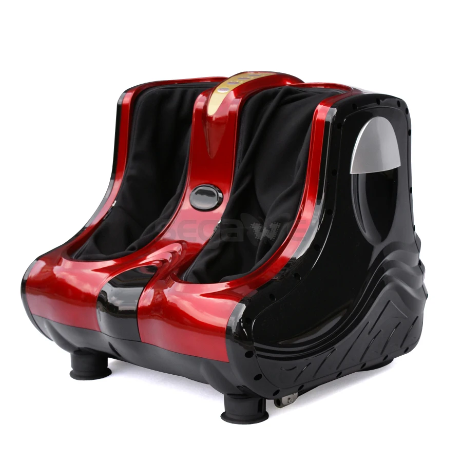 US Free Shipping Foot Massager Kneading and Rolling Leg Calf Ankle w/Remote Sliver&ampRed |