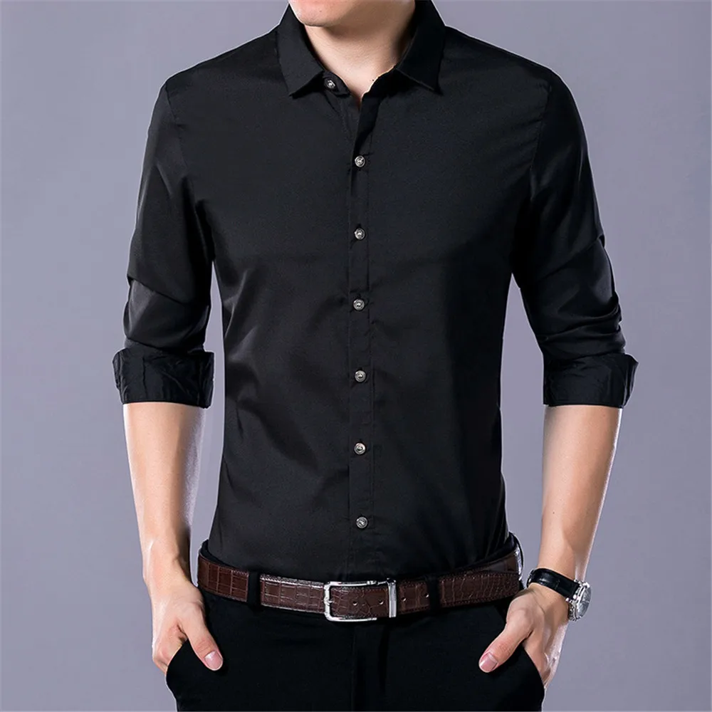 Shirt 7 Элегантная рубашка для обеда, мужская деловая рабочая одежда, Топ Harajuku, новинка, блуза, Ретро стиль, длинный рукав, мужские рубашки, Прямая поставка - Цвет: Shirt 7