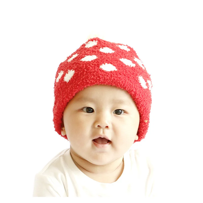 Остии Детские шапочки вязанные крючком для новорожденных зимняя шапка девочек с