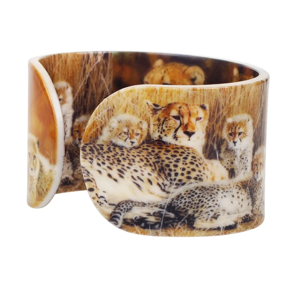 WEVENI пластиковые браслеты с африканскими леопардовыми пантерами индийские