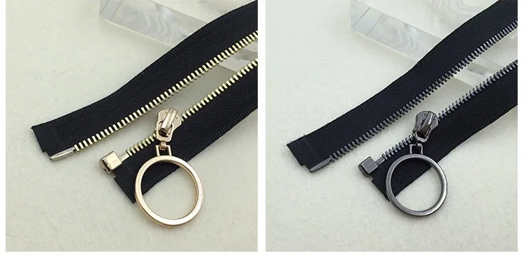 Металлические медные молнии #3 с кольцевой съемкой для юбочных пальто сумки