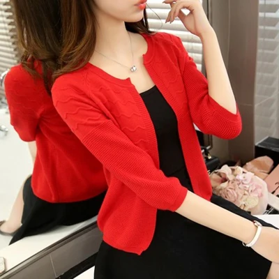 Новинка 2019 вязаный кардиган куртки Женский весенне-осенний свитер с длинным