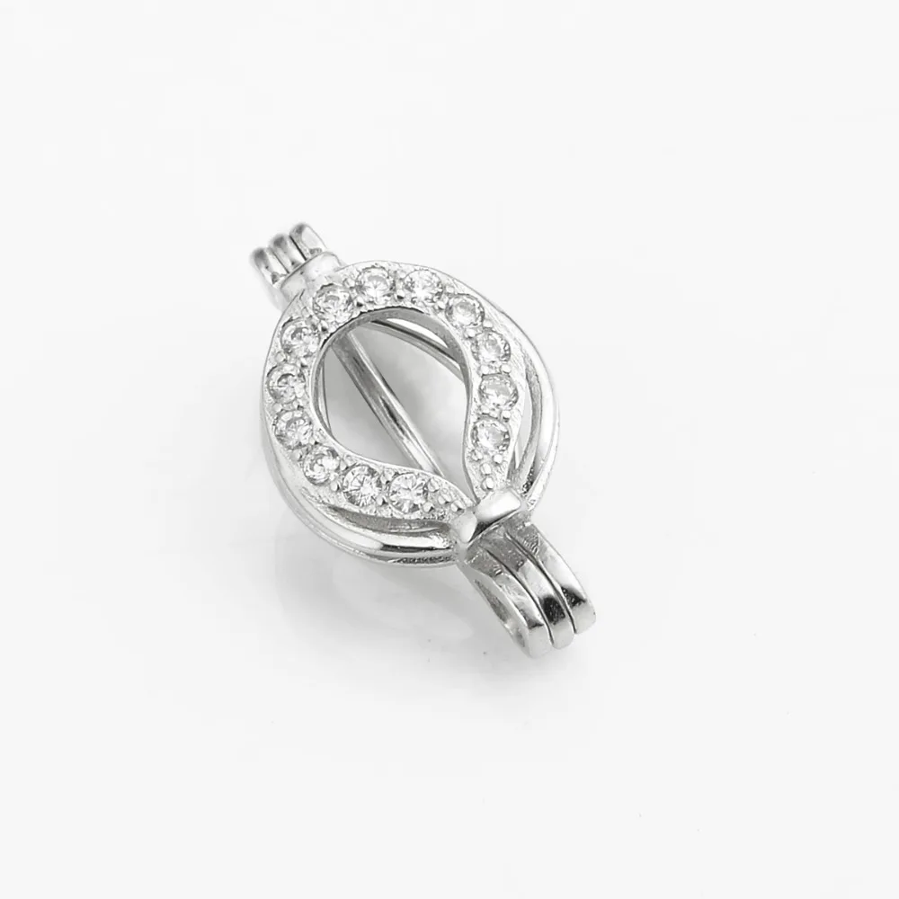 SWP55 Topearl ювелирные 5 шт./лот стерлингового серебра 925 пробы шарма сердца клетка
