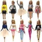 NK один комплект кукольной одежды платье Модная вечерние ка вечернее платье для куклы Барби аксессуары детские игрушки DIY девочка лучший подарок 033A JJ